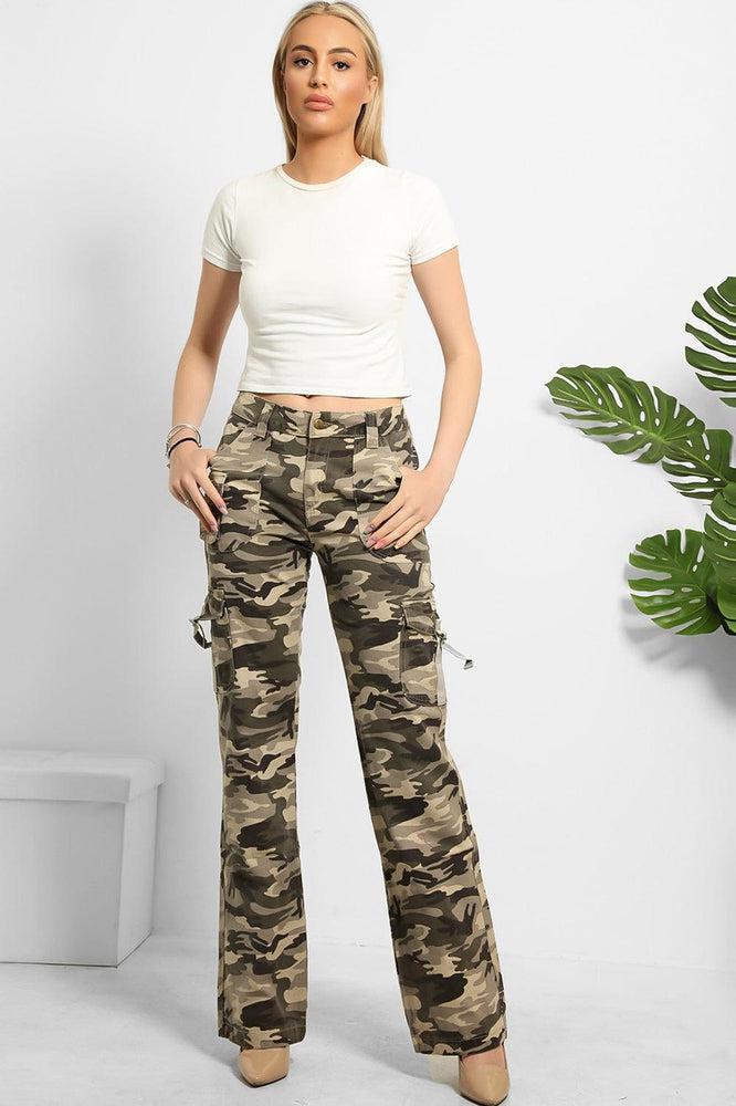 Camouflage best sale print trousers