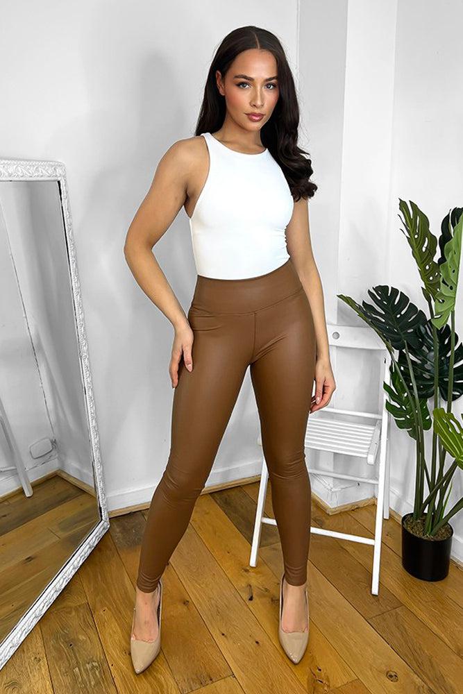 High Waist Wide Band Stretchy Leggings