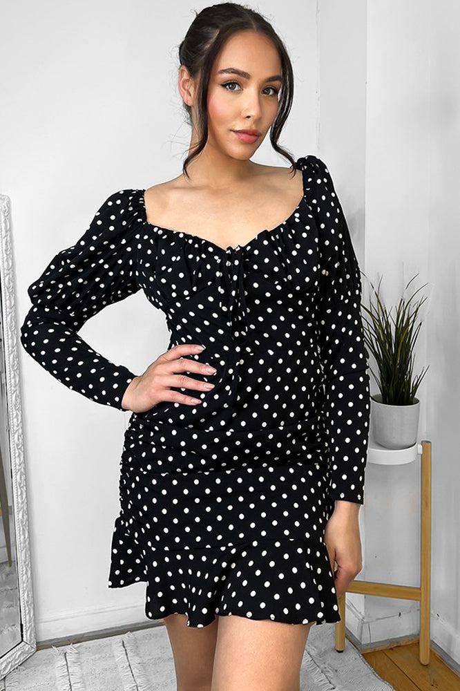 Polka dot hot sale milkmaid dress