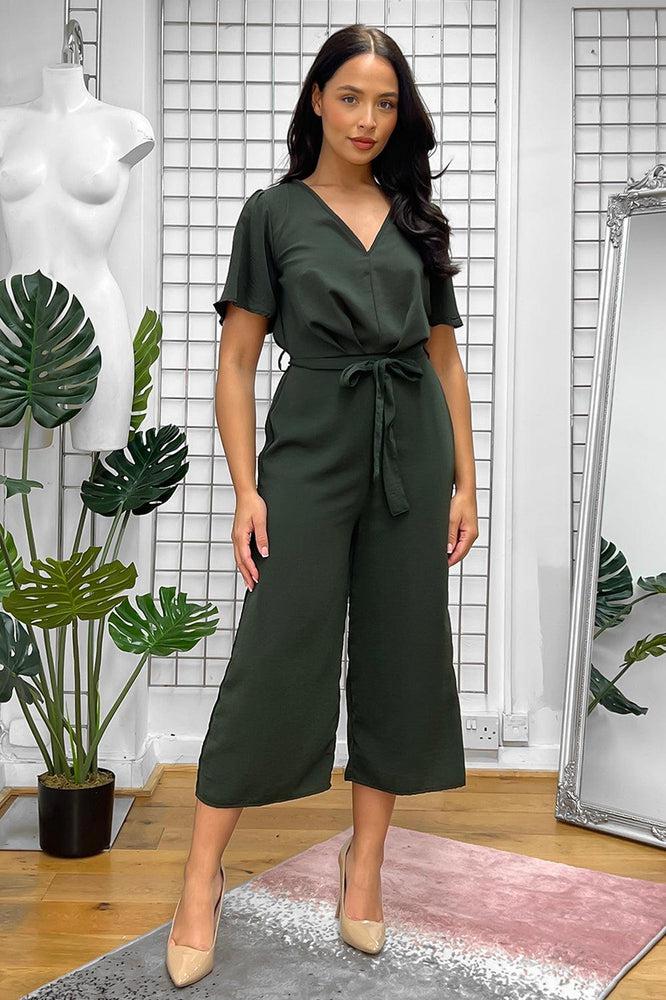 Olive green hot sale jumpsuit outfit