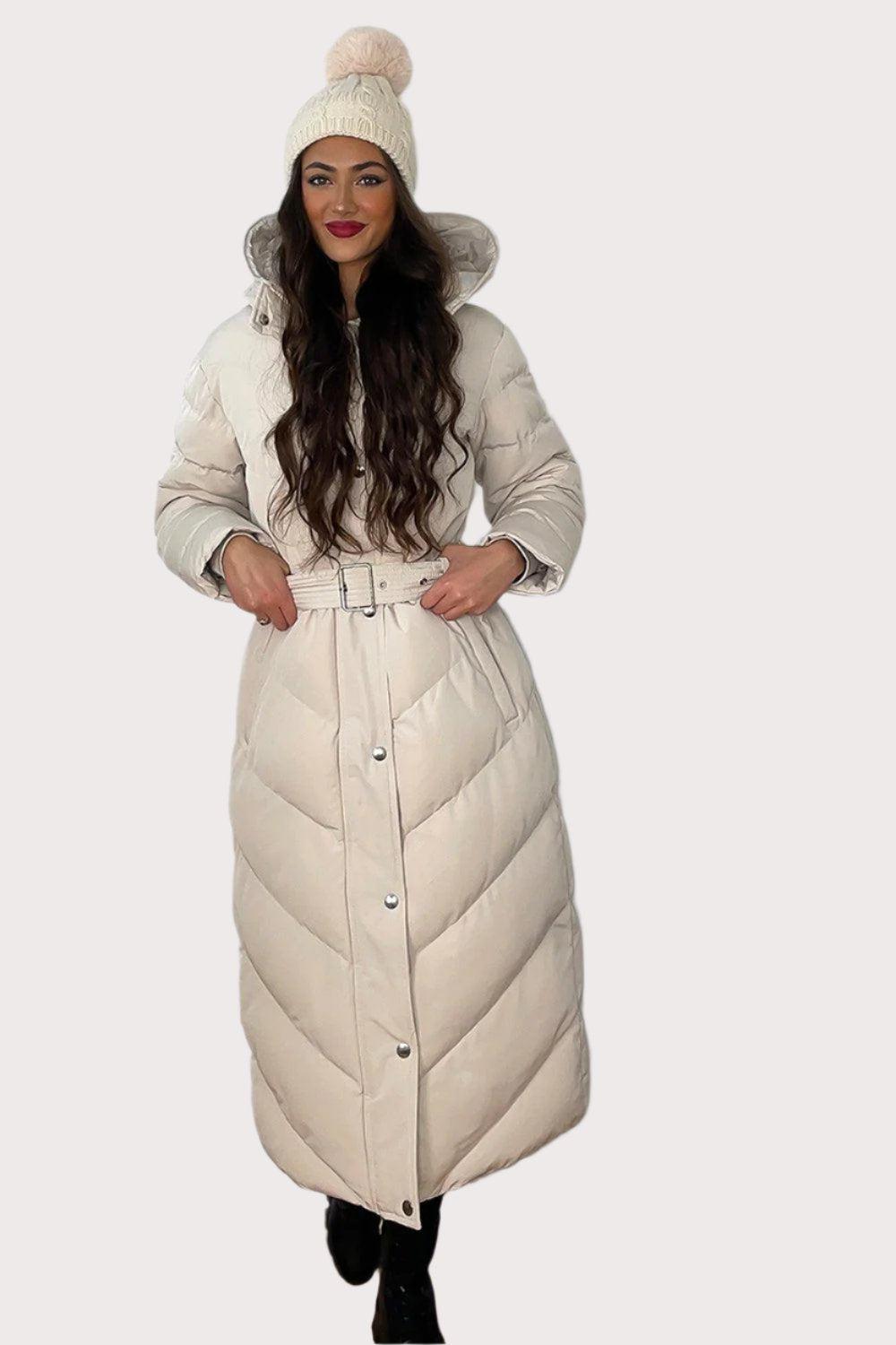 Midi puffer jacket women's on sale