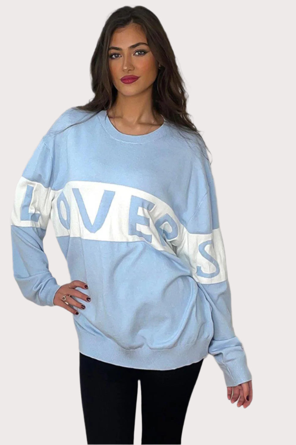 Baby blue sweat online shirt