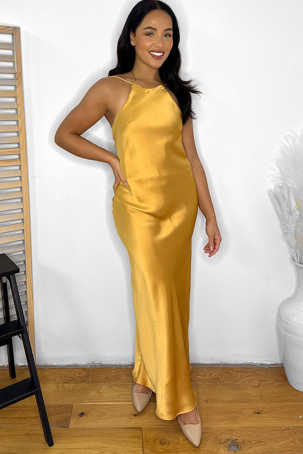 Mustard hotsell occasion dress