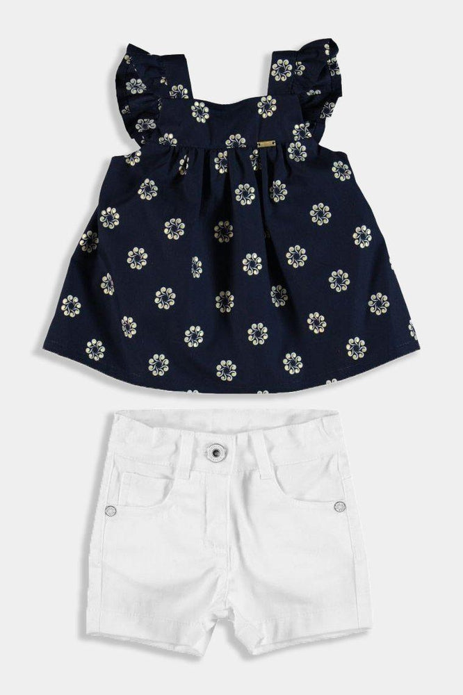 Baby girl white sales denim shorts