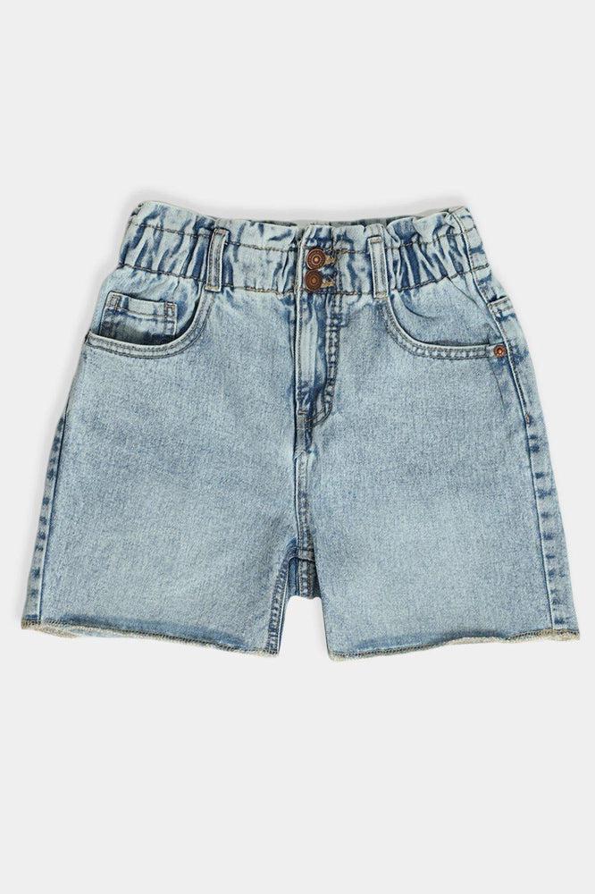 Paper bag jeans shorts on sale