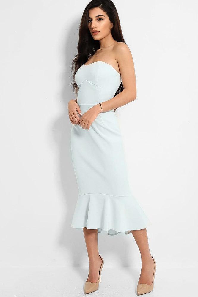 Light blue shop scuba dress