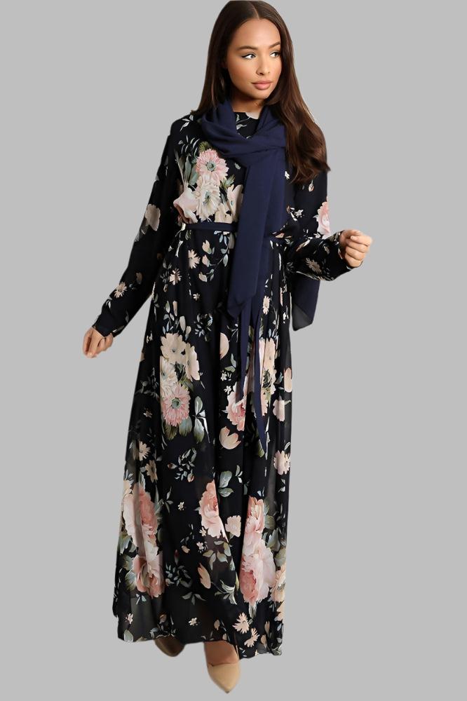 Maxi dress shop with headscarf