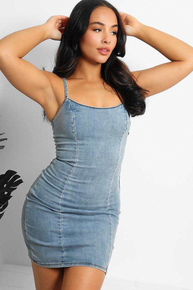 Blue jean 2024 bodycon dress