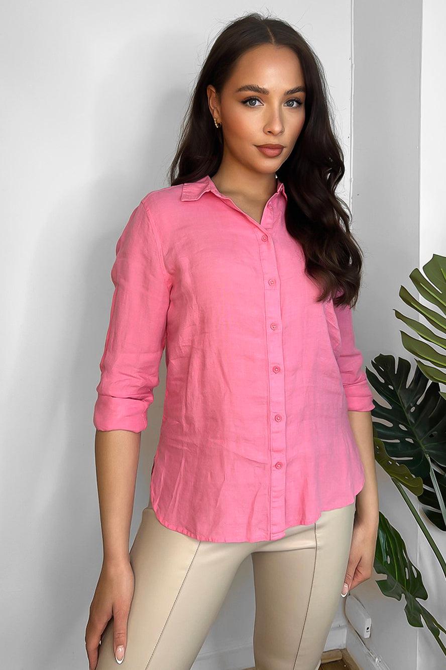 Smart casual deals pink shirt