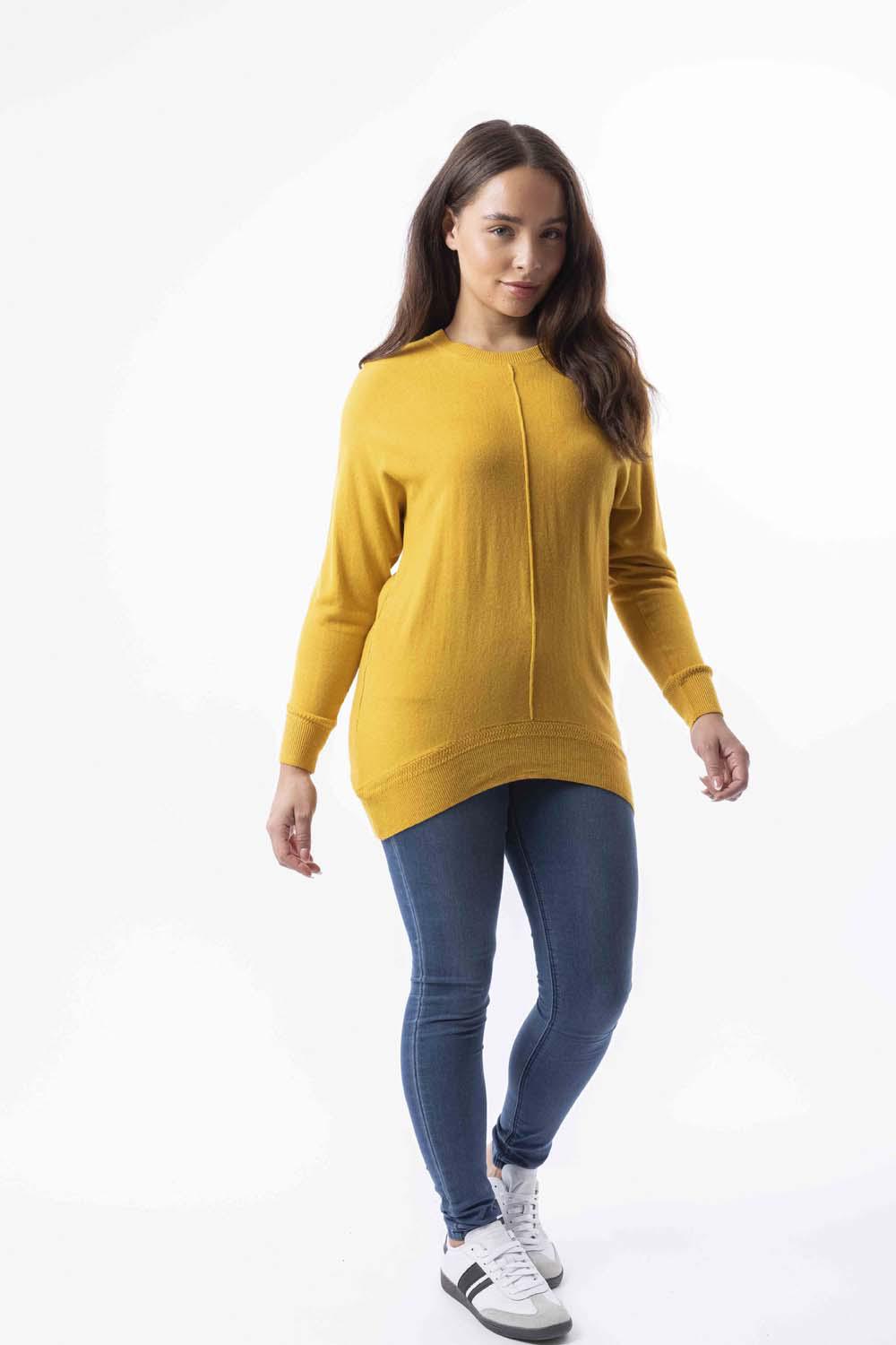 Thin Knit High Low Longline Jumper-SinglePrice