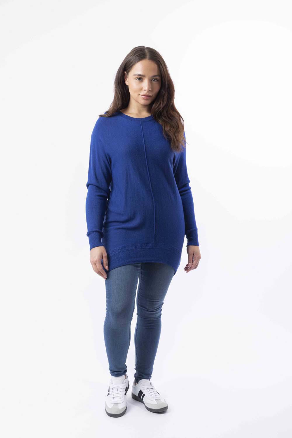 Thin Knit High Low Longline Jumper-SinglePrice