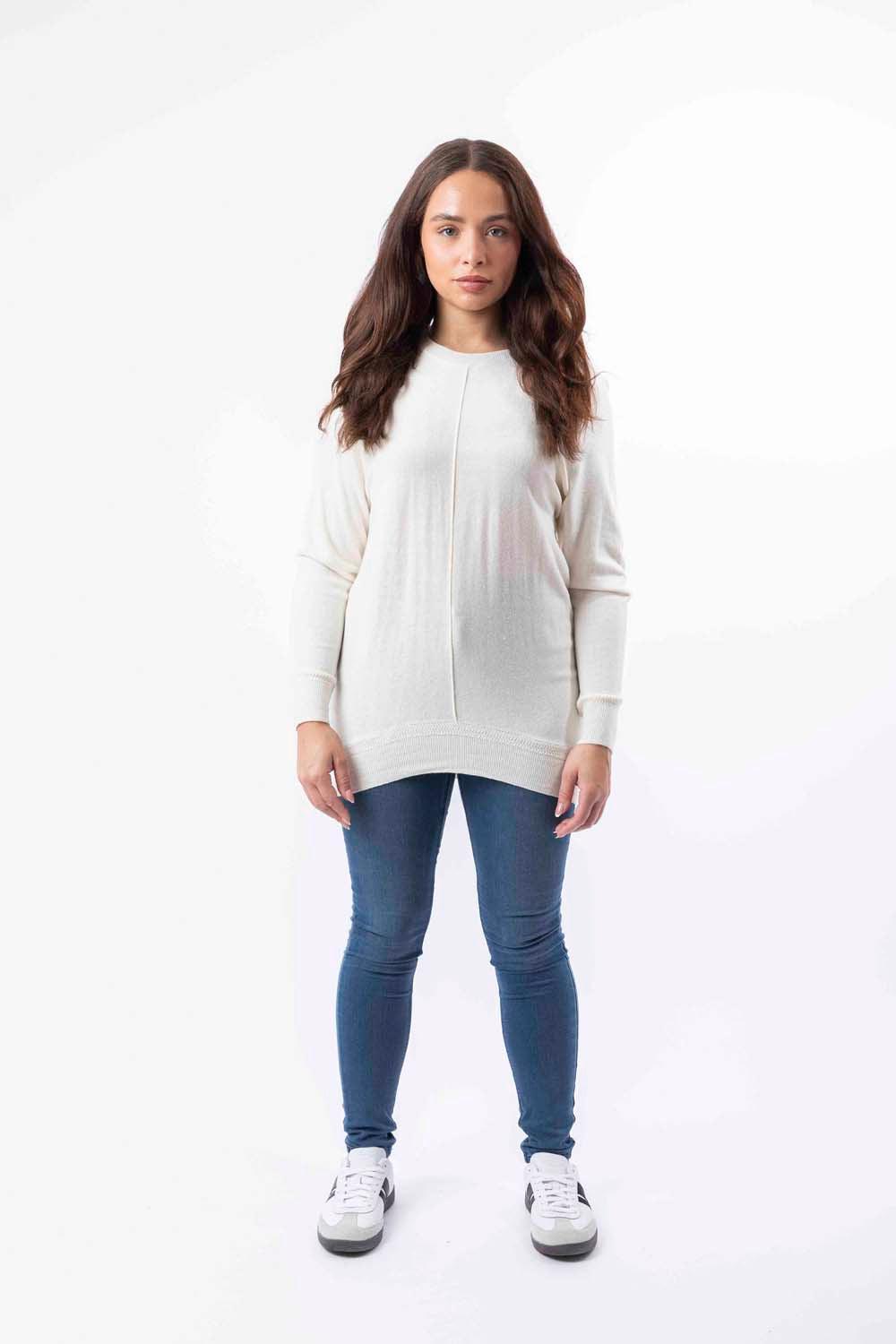 Thin Knit High Low Longline Jumper-SinglePrice