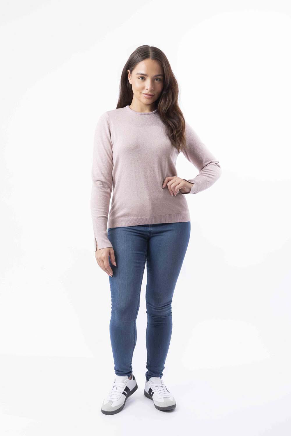 Lurex Knit Viscose Blend Classic Shimmer Festive Jumper-SinglePrice