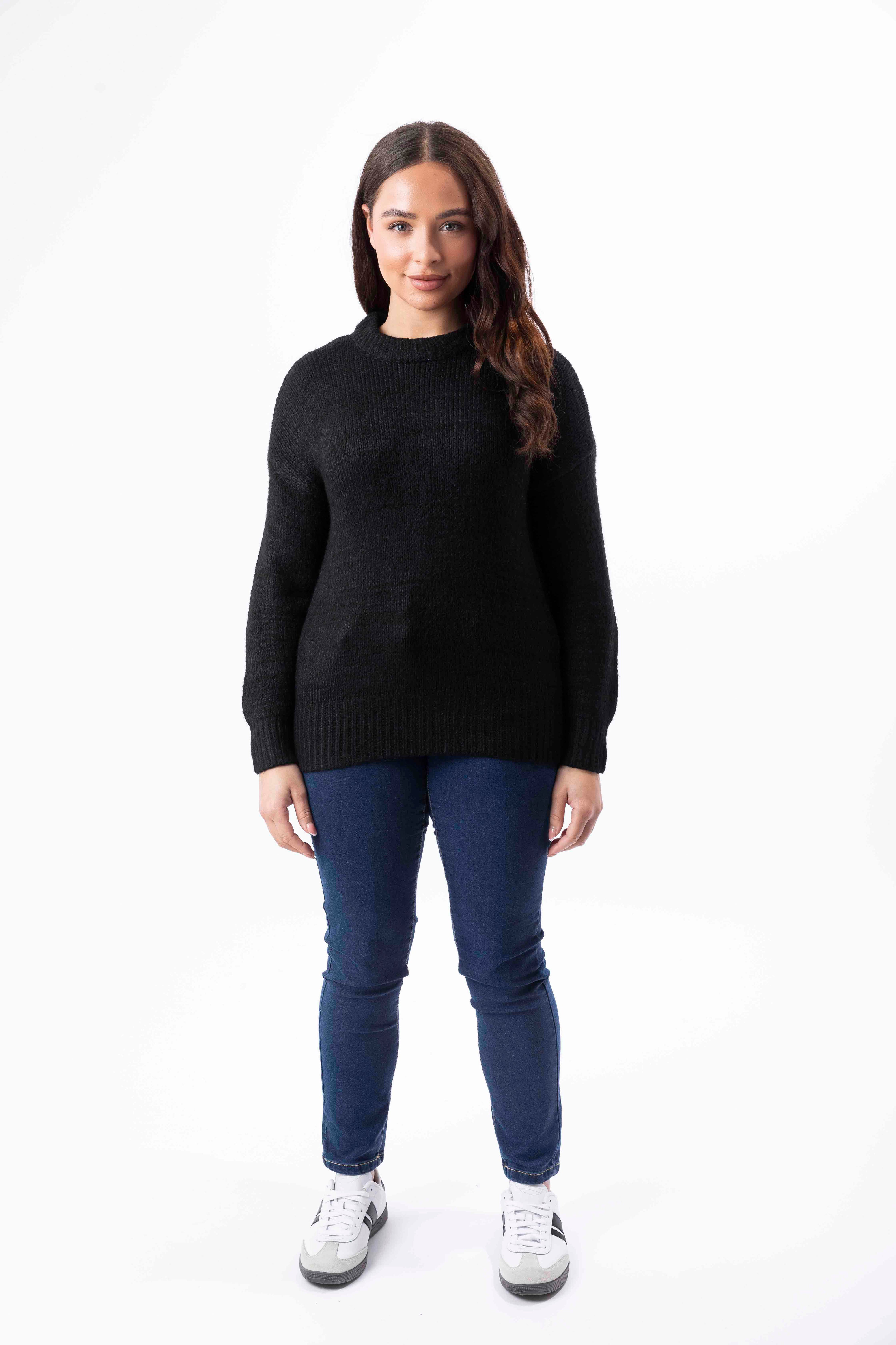 Knitted Casual Longline Jumper