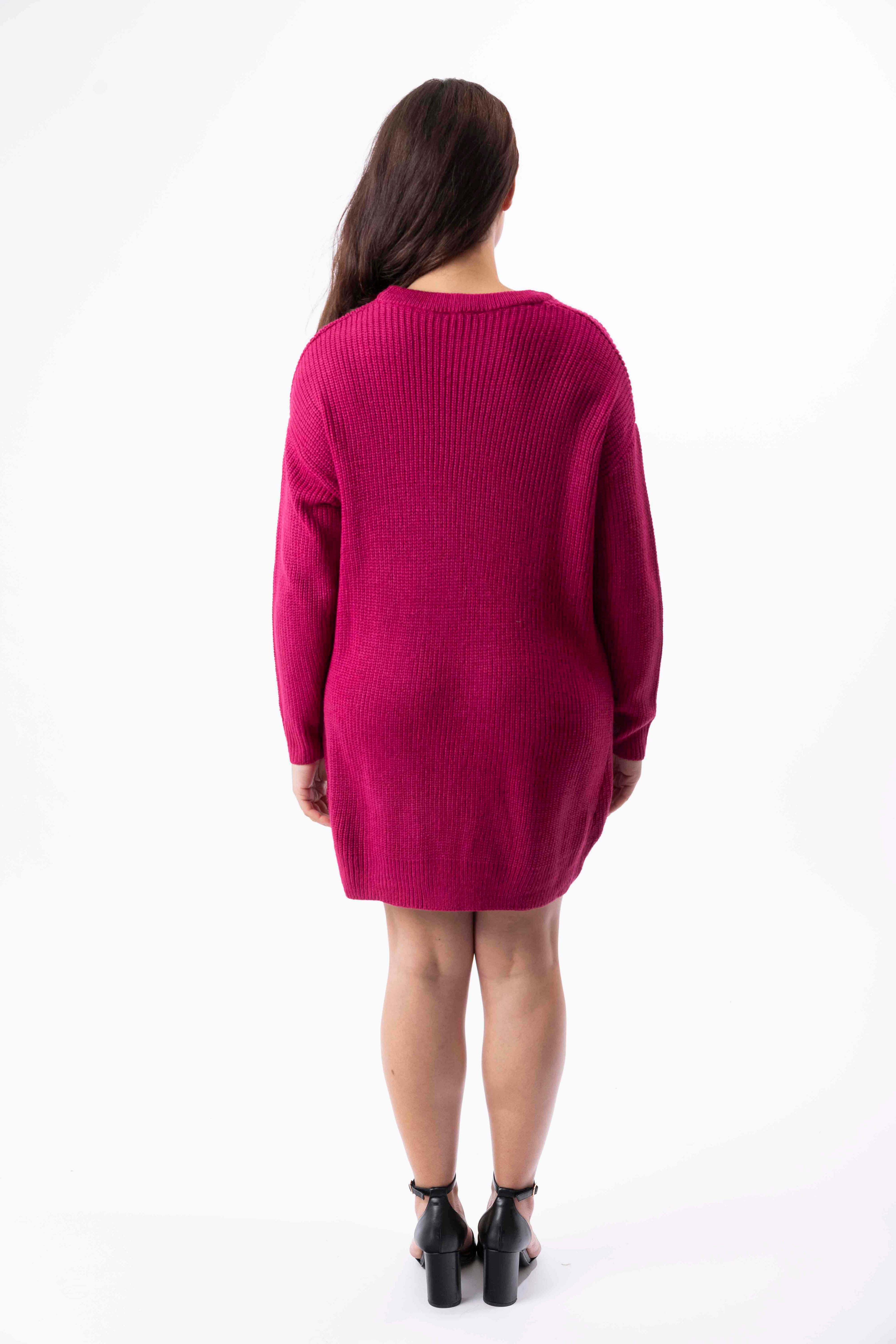 Chunky Knit Longline Pullover-SinglePrice