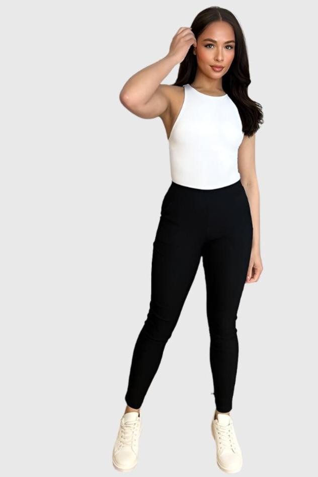 Black high waisted clearance treggings