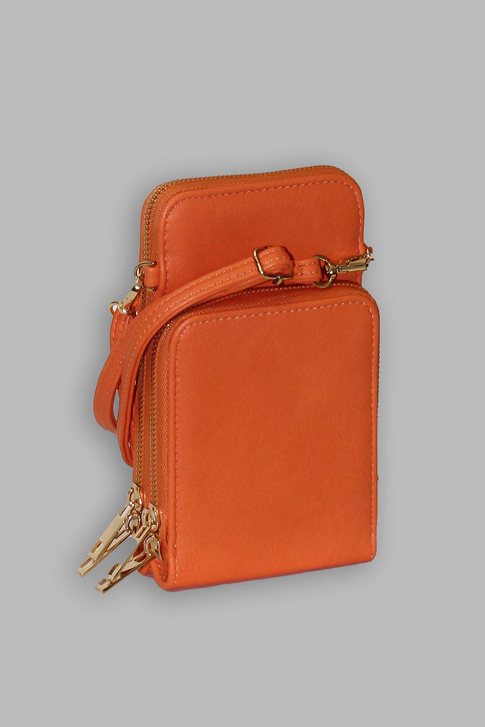 Double Zipper Side Phone Bag
