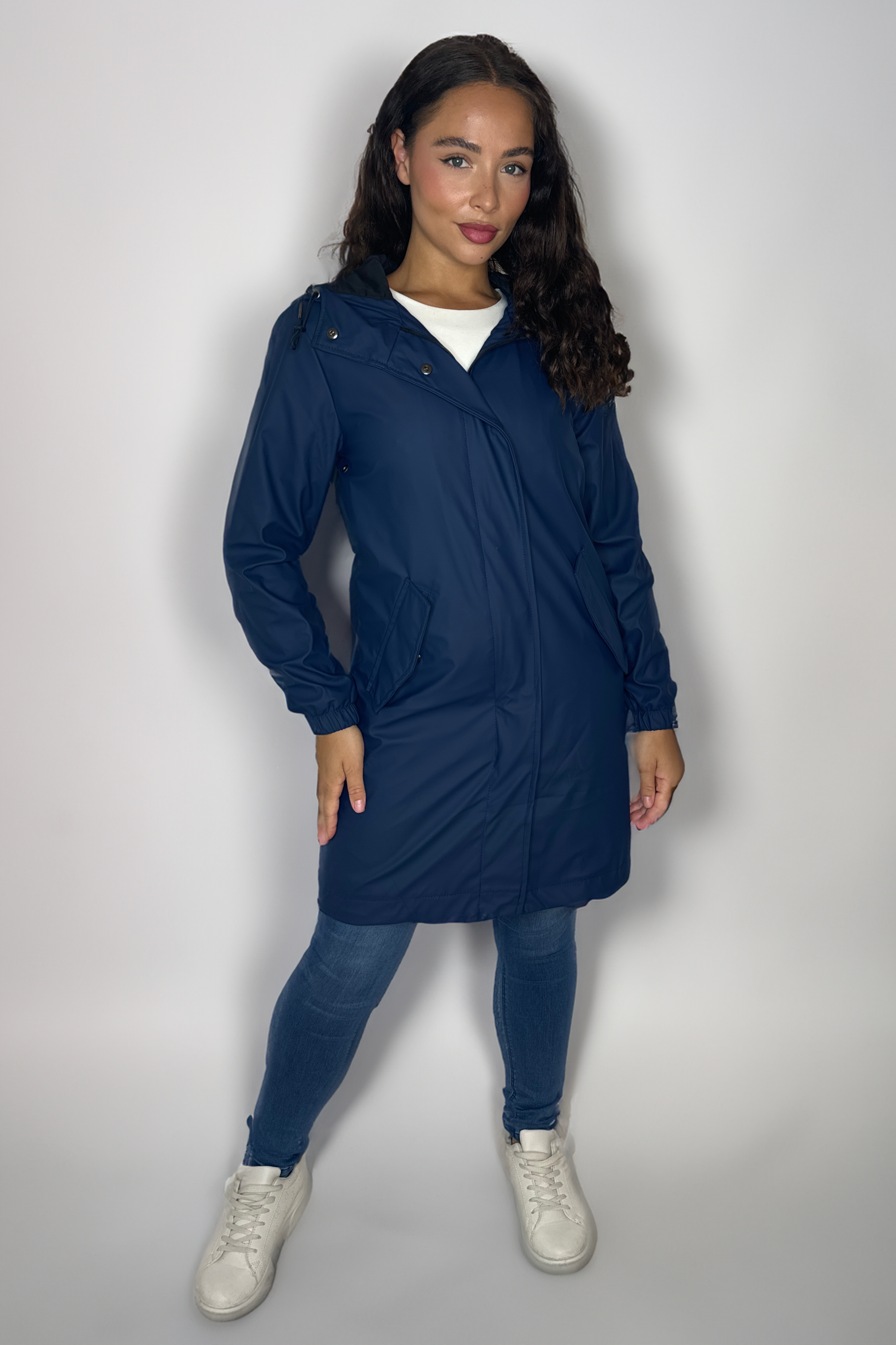 Water Proof Hooded Knee Length Raincoat-SinglePrice