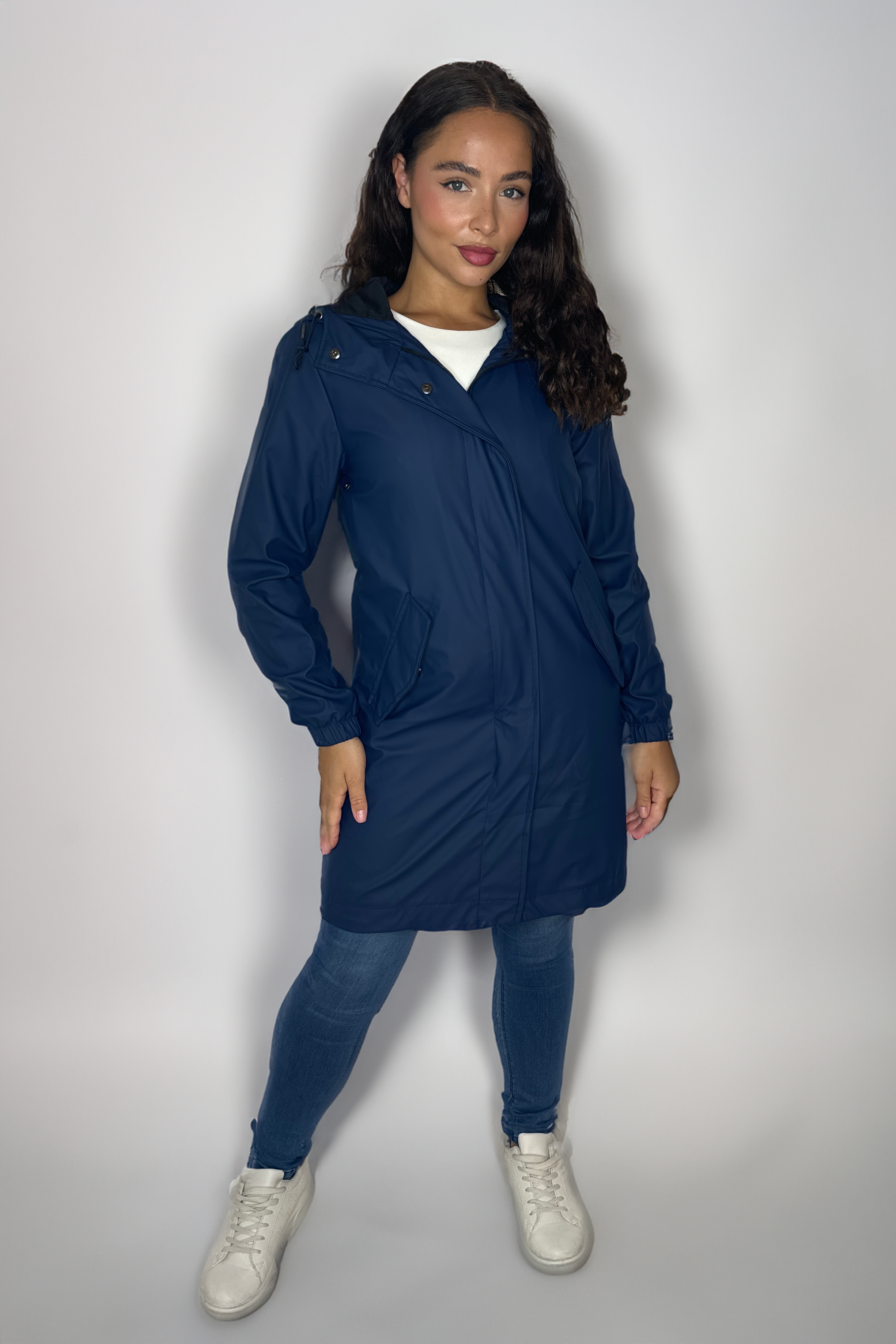 Water Proof Hooded Knee Length Raincoat-SinglePrice