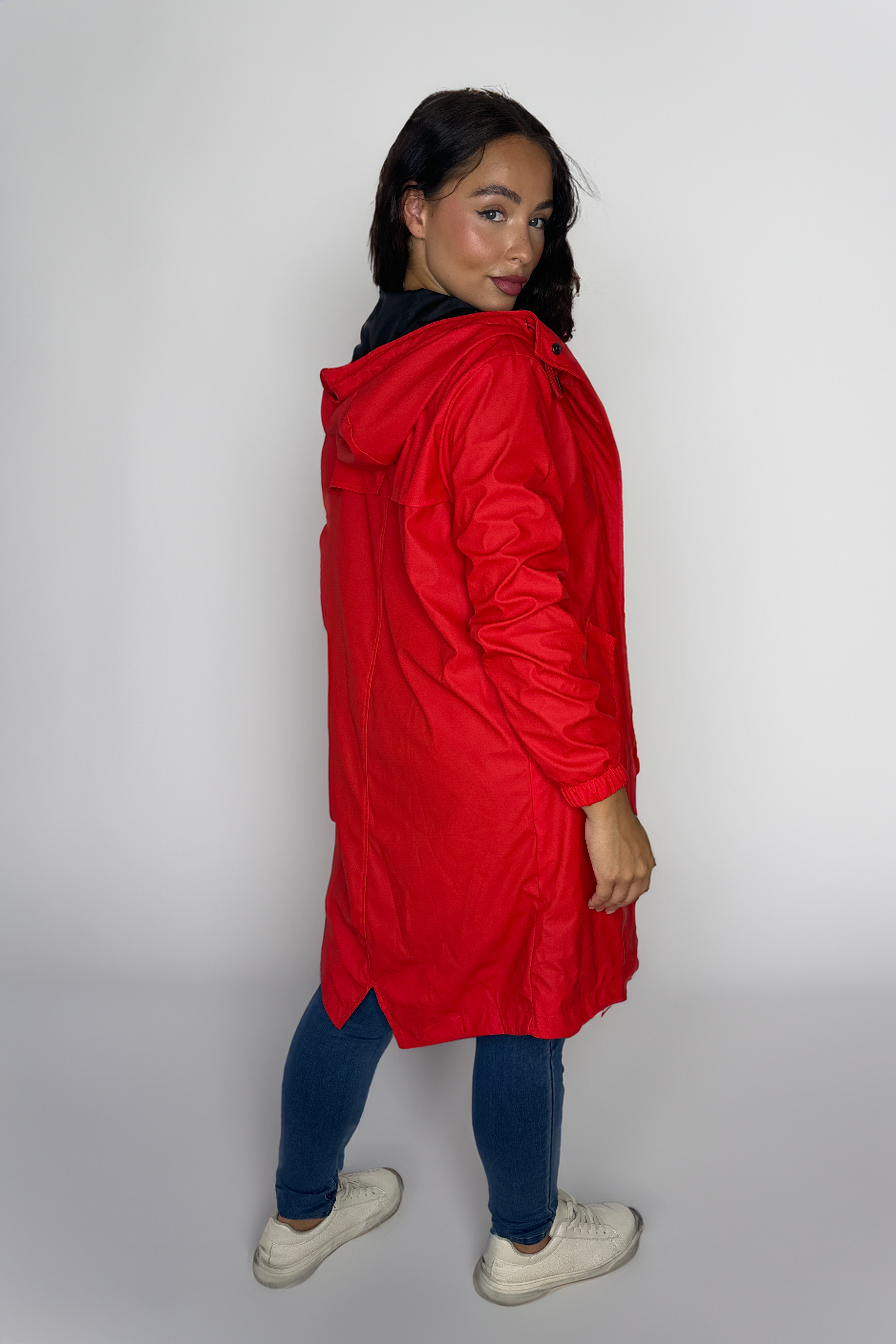 Water Proof Hooded Knee Length Raincoat-SinglePrice