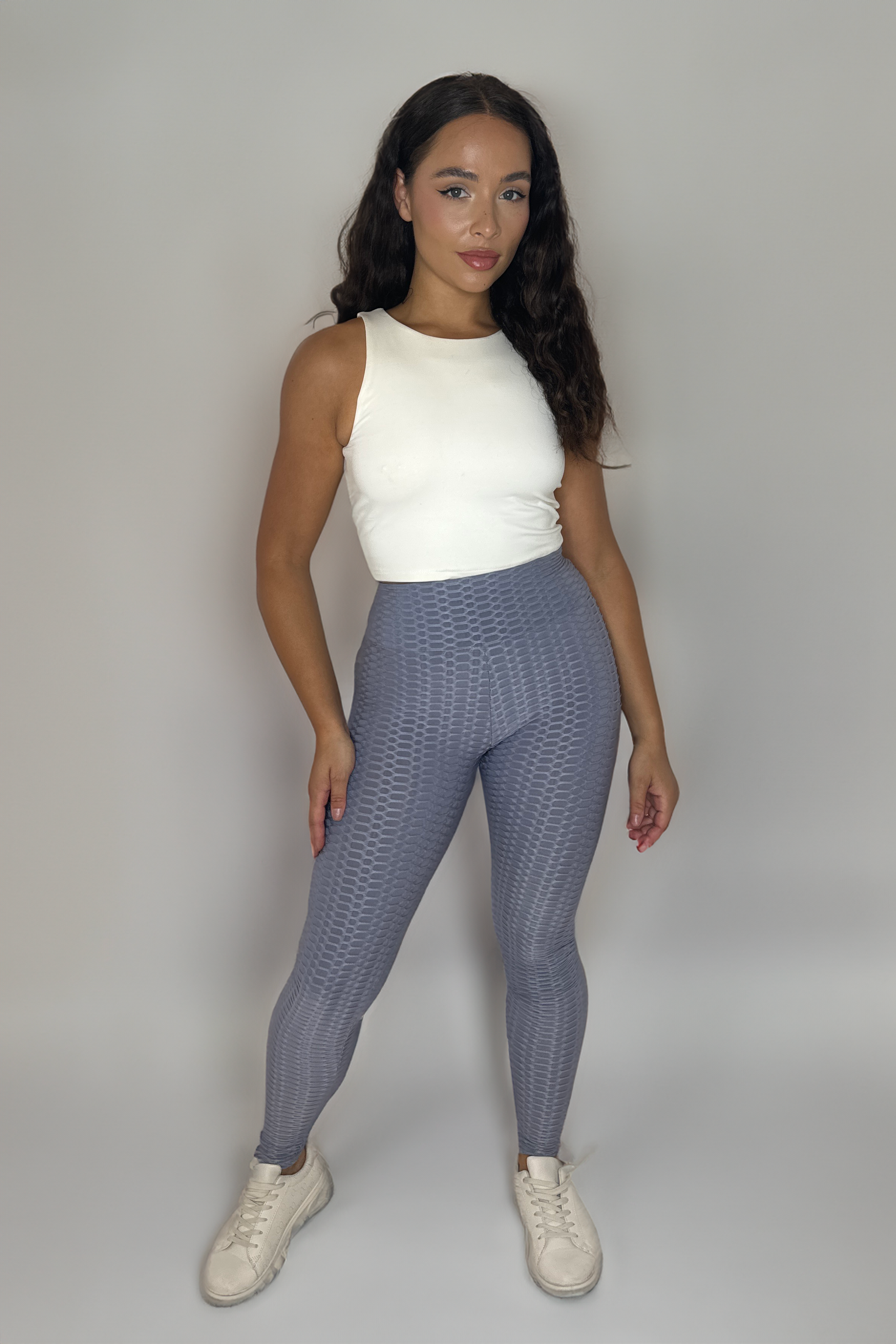 Ruched Textured Stretchty Leggings