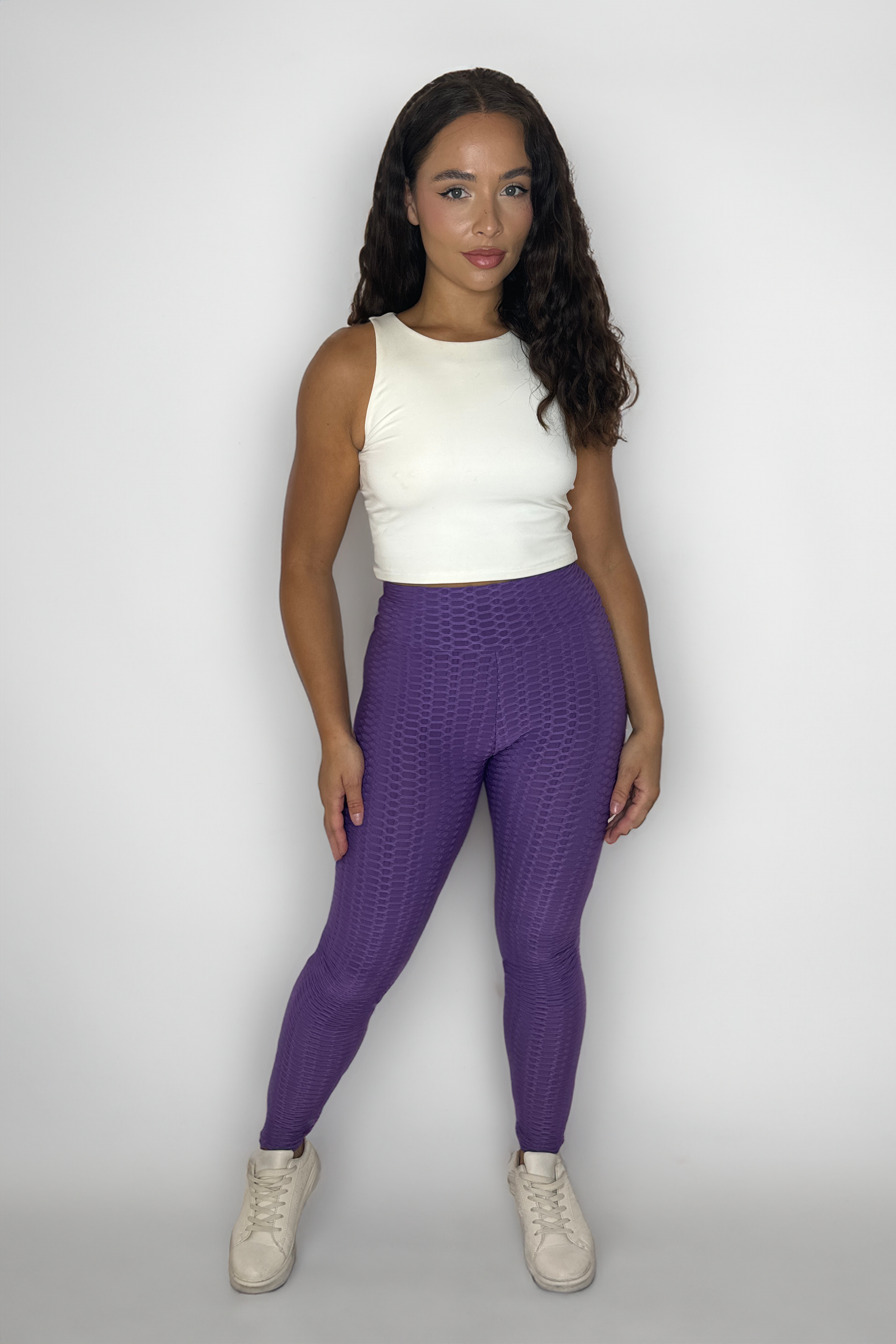 Ruched Textured Stretchty Leggings