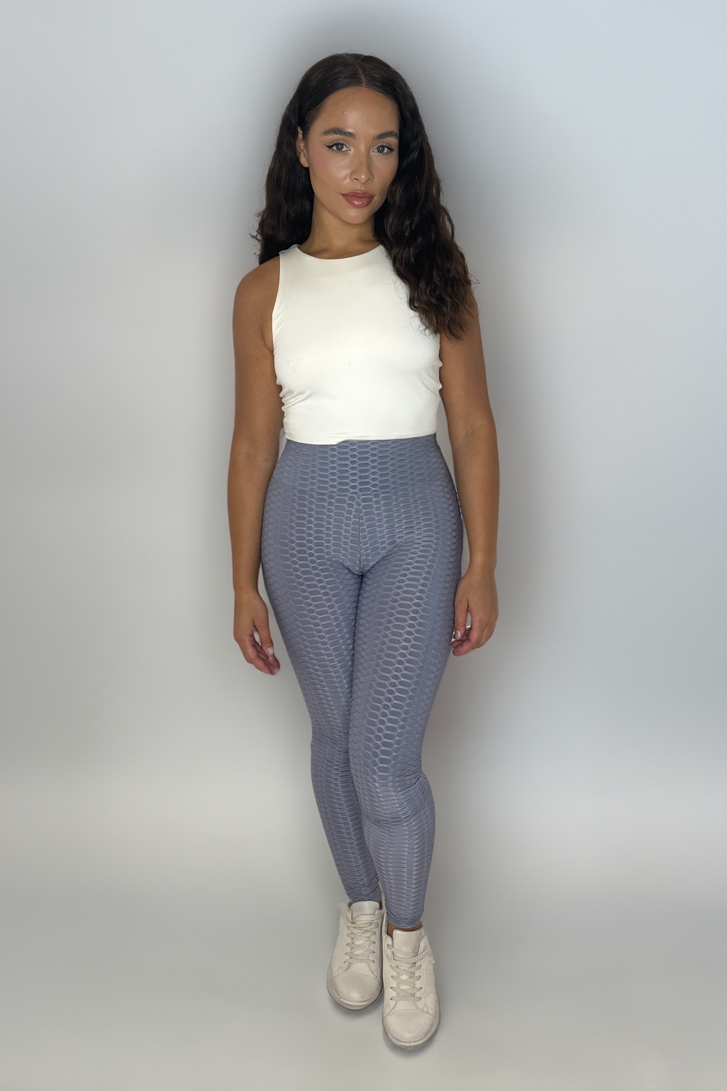 Ruched Textured Stretchty Leggings