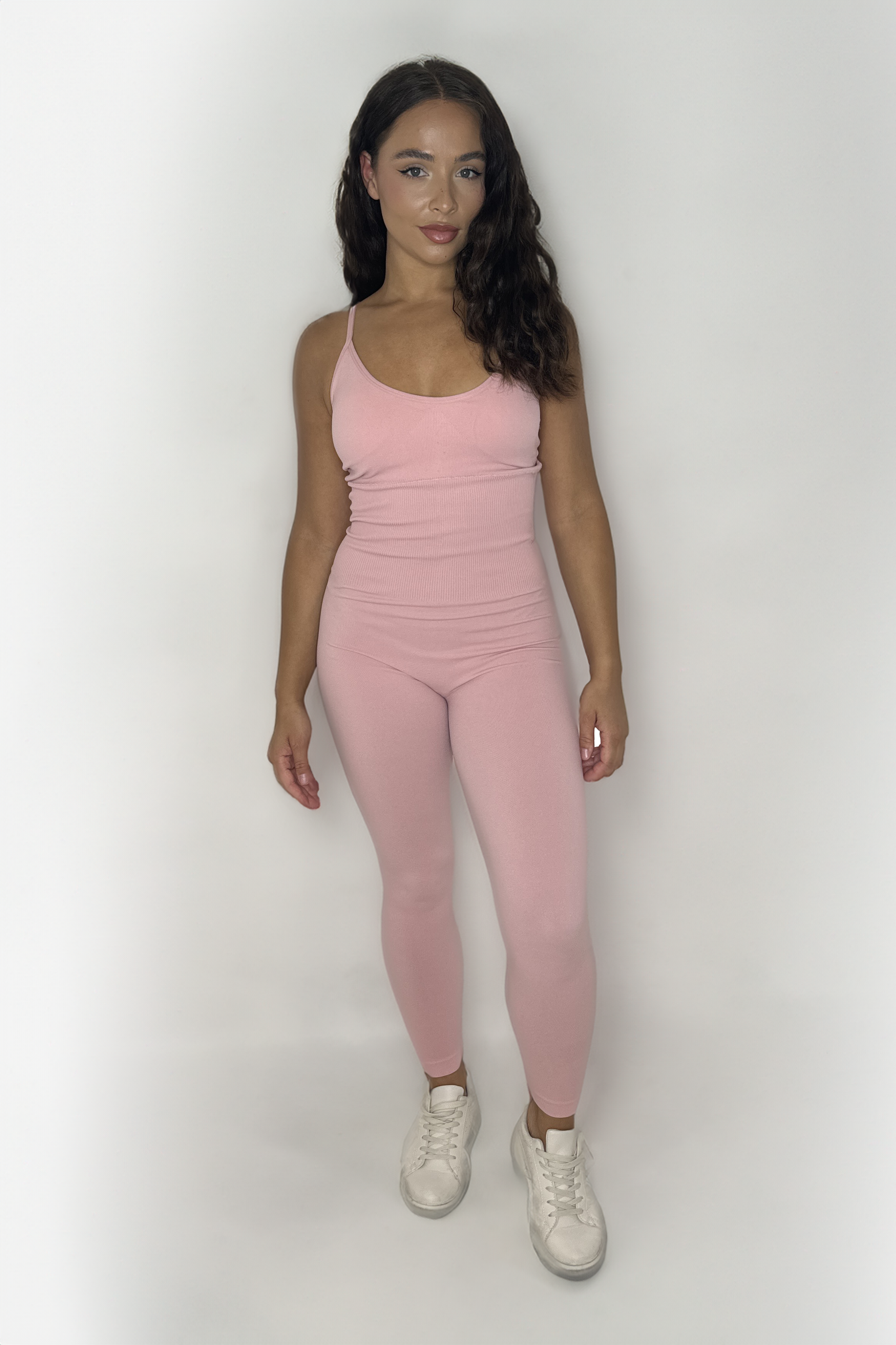 Adjustable Straps Padded Cup Waist Control Full Length Unitard-SinglePrice