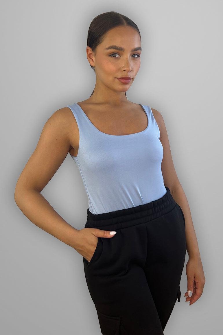 Slinky Scoop Neck Bodysuit-SinglePrice