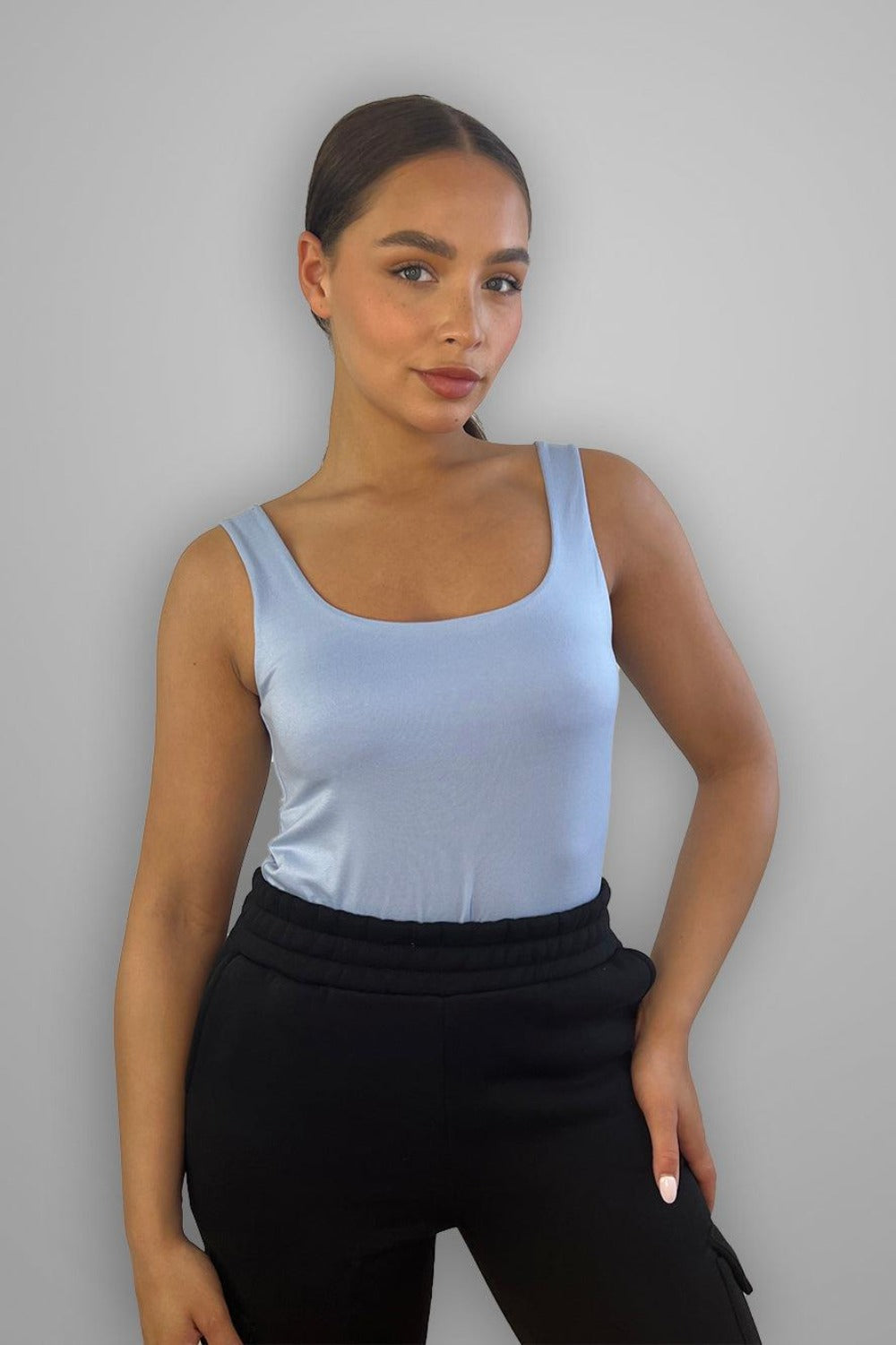 Slinky Scoop Neck Bodysuit-SinglePrice