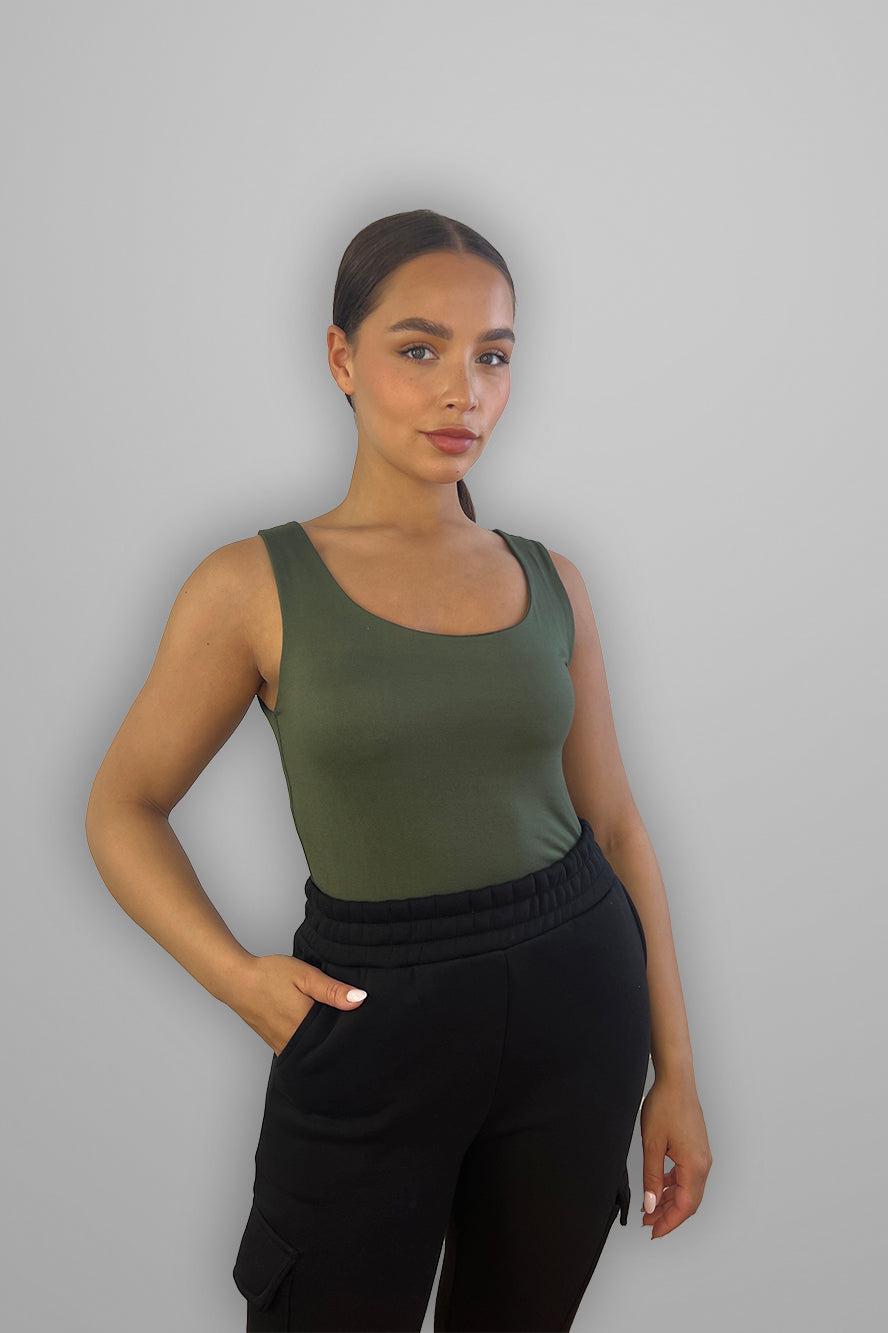 Slinky Scoop Neck Bodysuit-SinglePrice