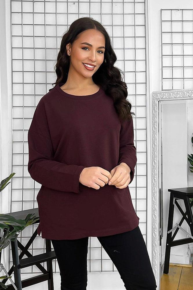 Tunic sweater with on sale pockets