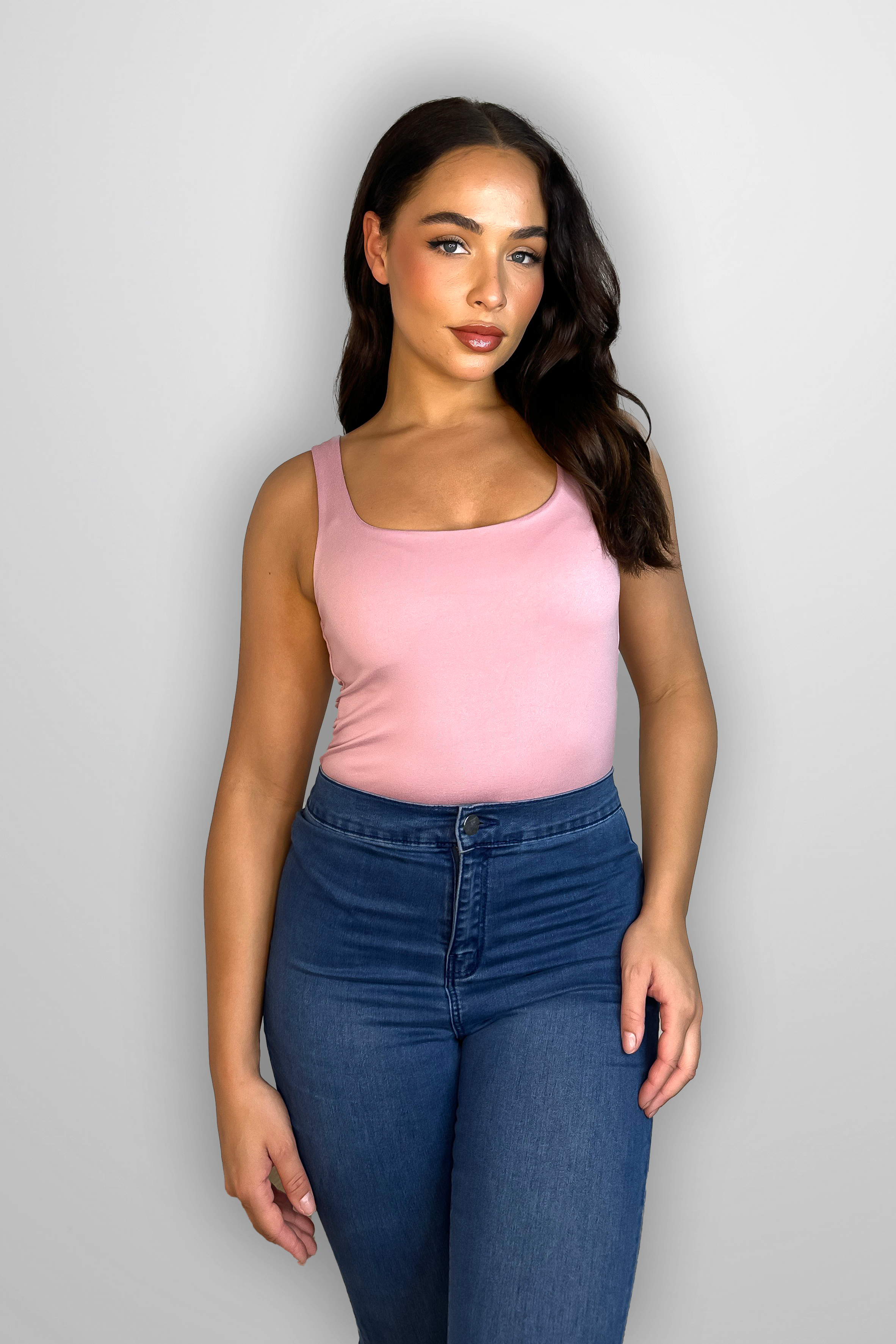 Slinky Scoop Neck Bodysuit