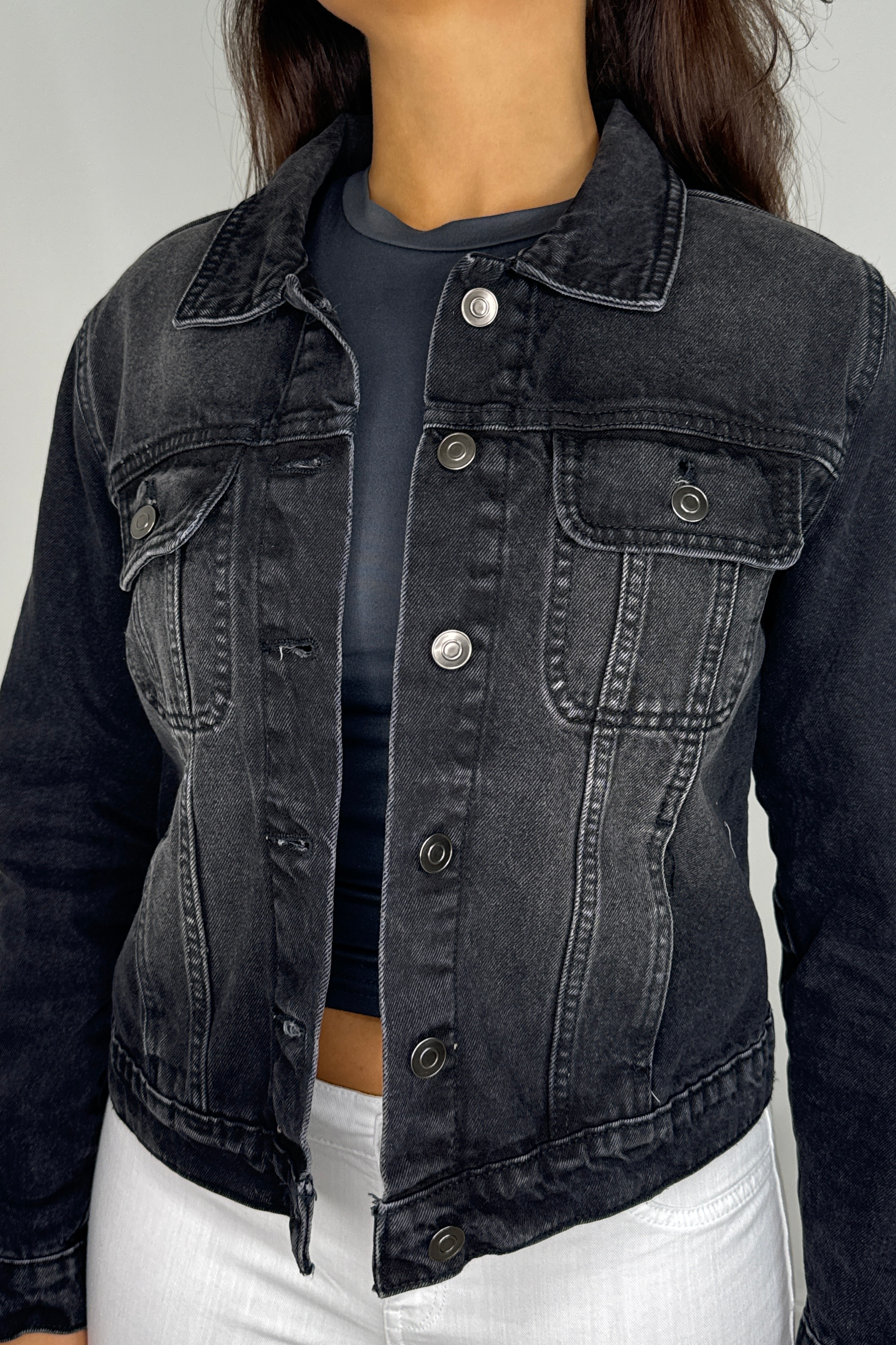 Classic Faded Relax Fit Denim Jacket