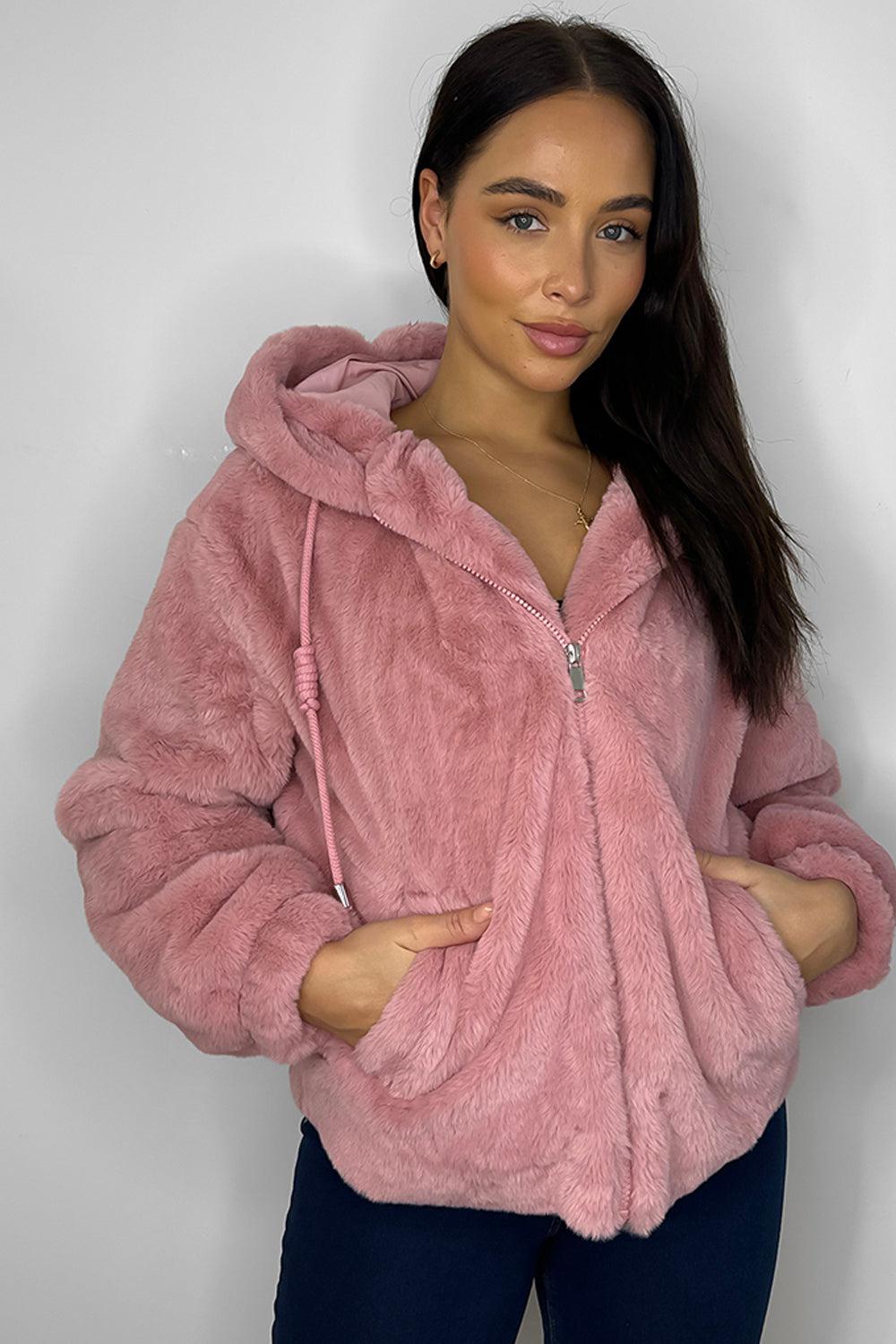 Light pink on sale teddy bear jacket