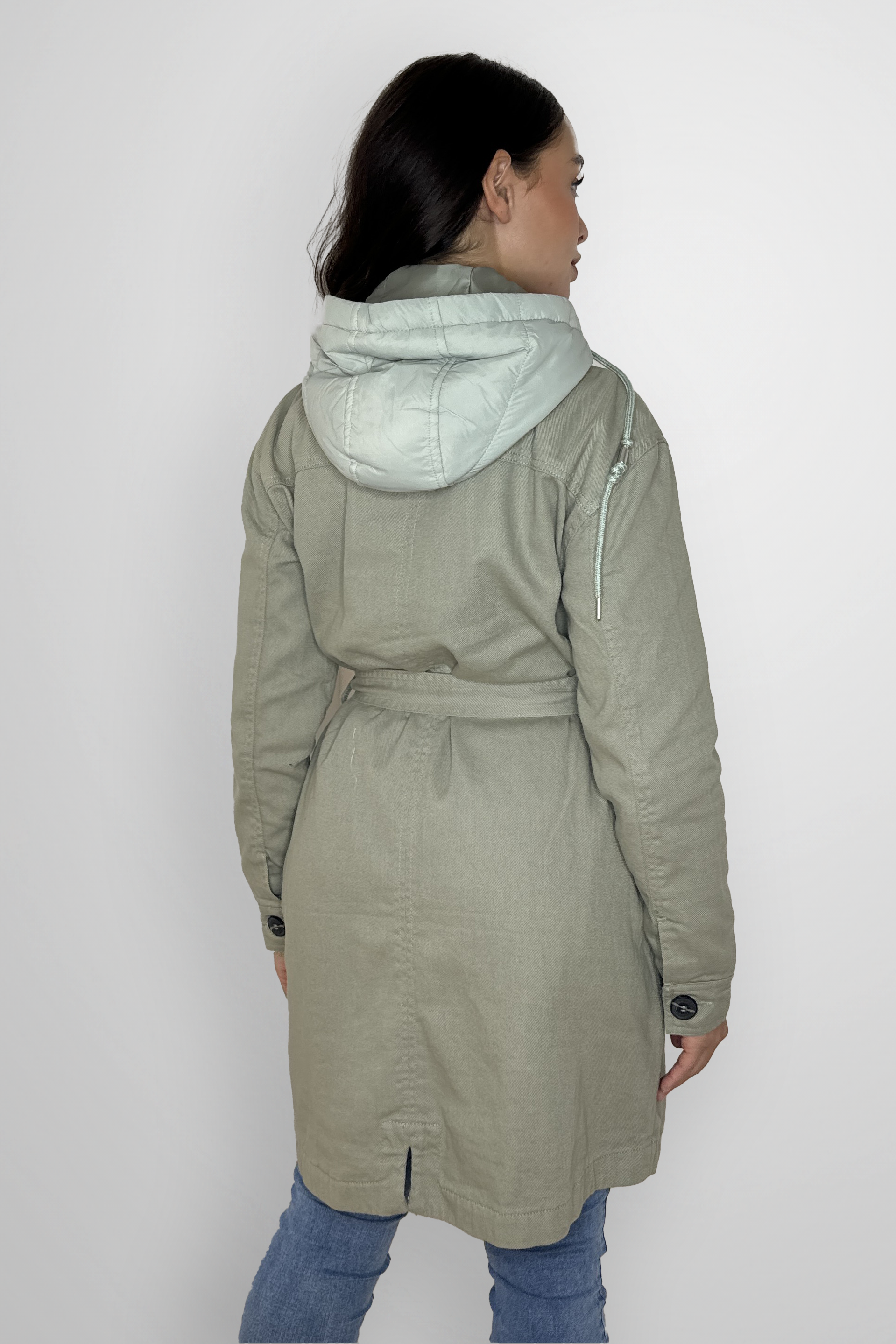 Hooded Military Parka  Jacket