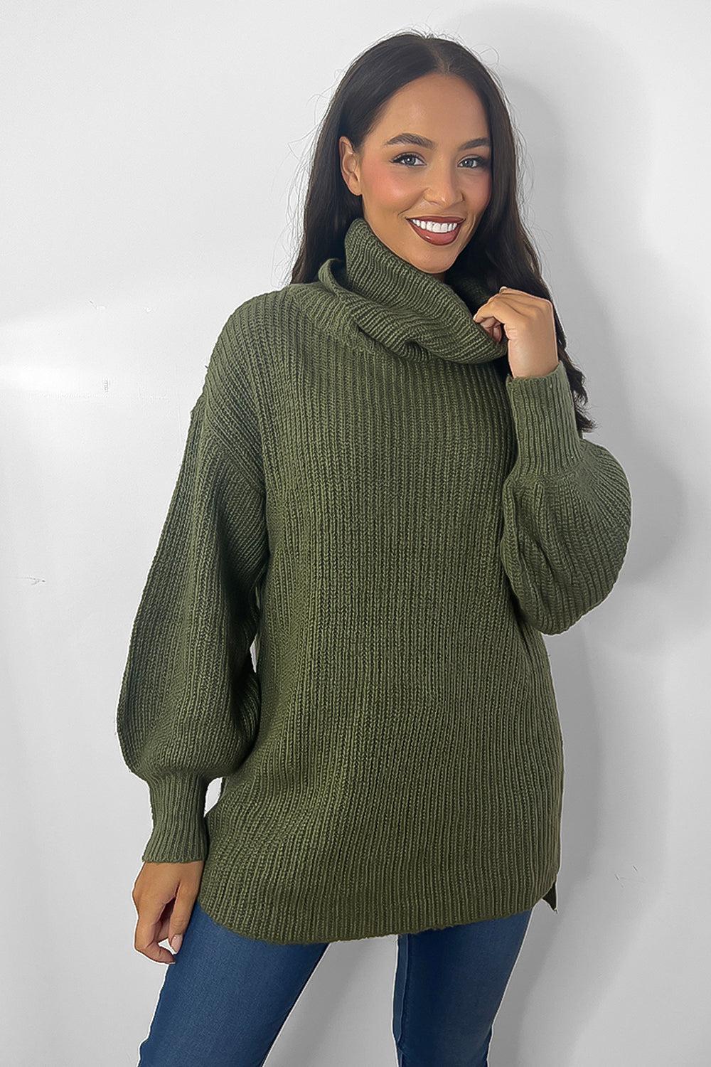 Olive cowl hotsell neck sweater