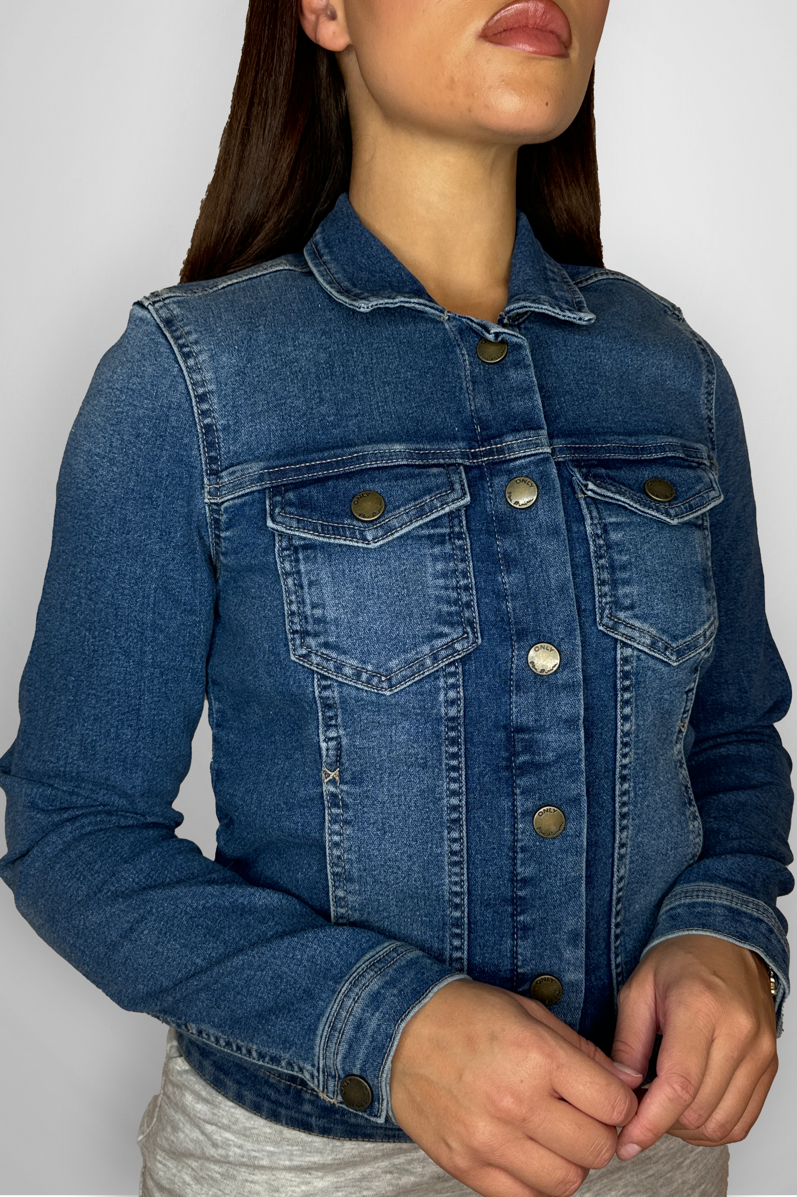 Classic Small Stretch Denim Jacket-SinglePrice