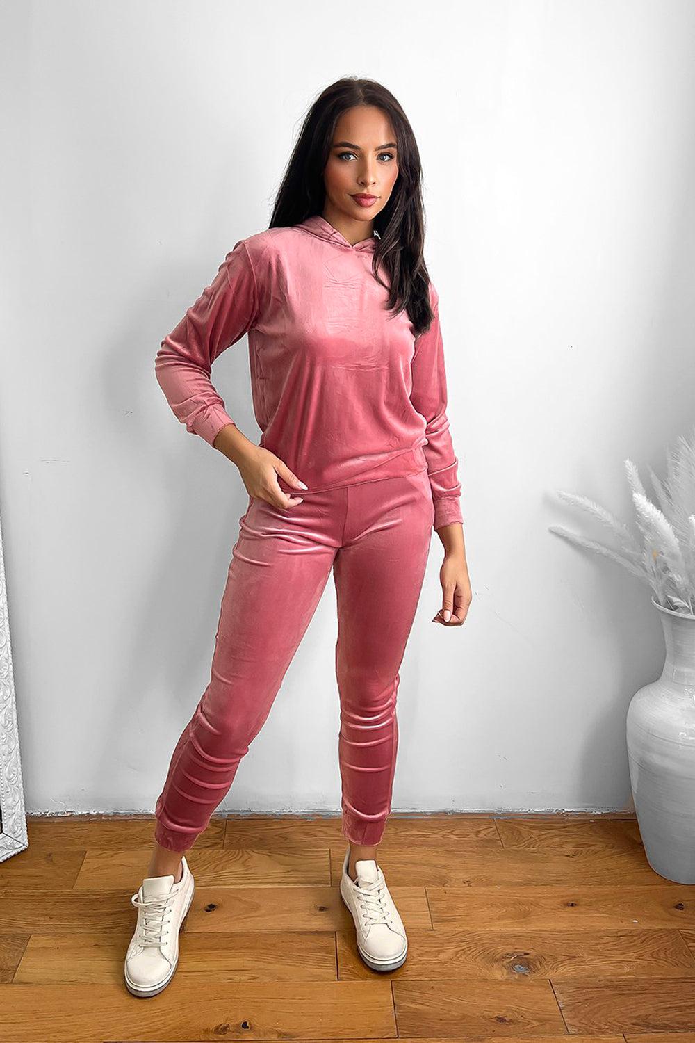 All top pink tracksuit