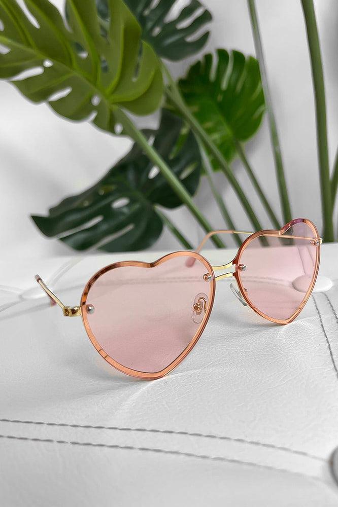 Heart sunglasses metal frame online