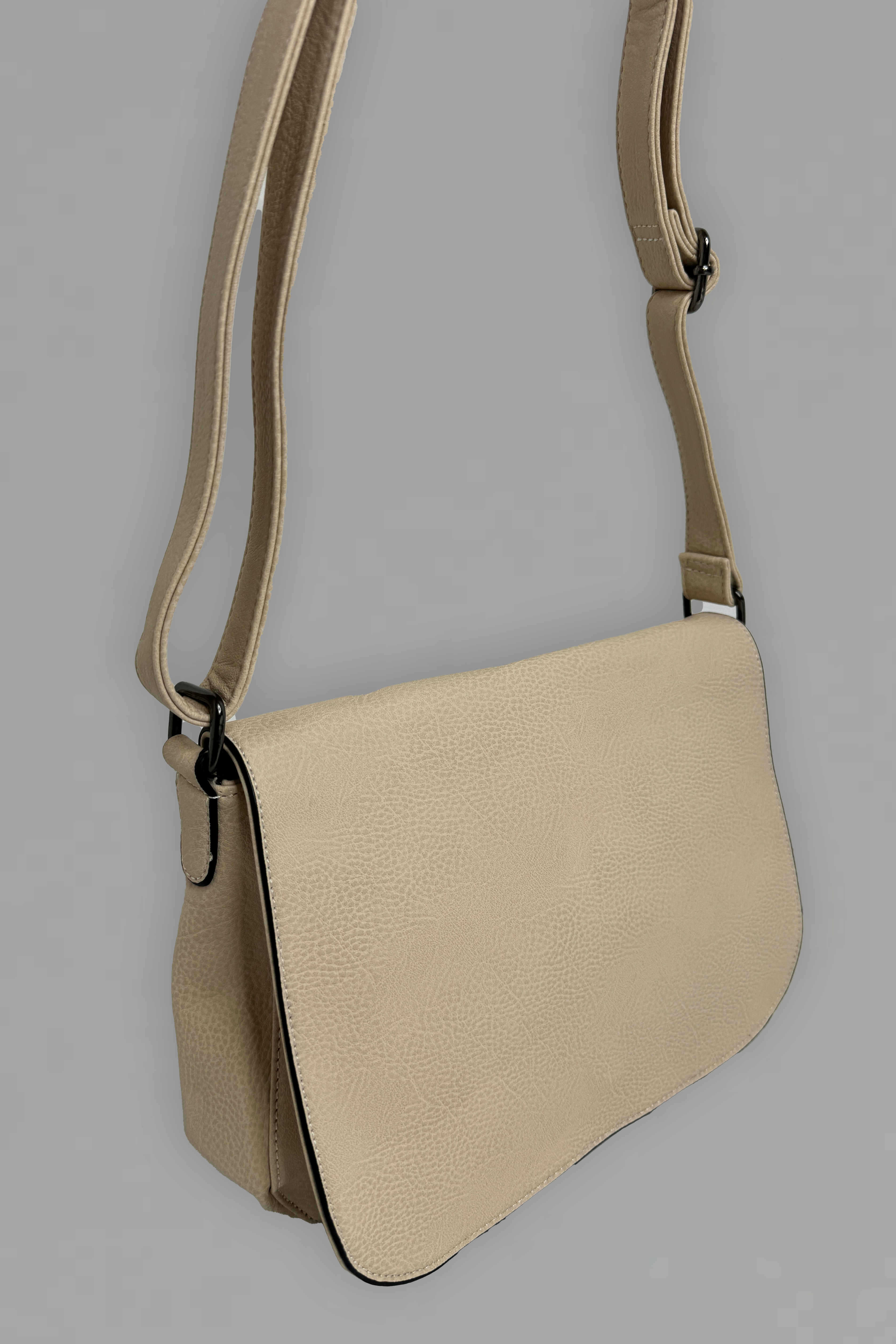 Faux Leather Medium Cross Body Bag-SinglePrice