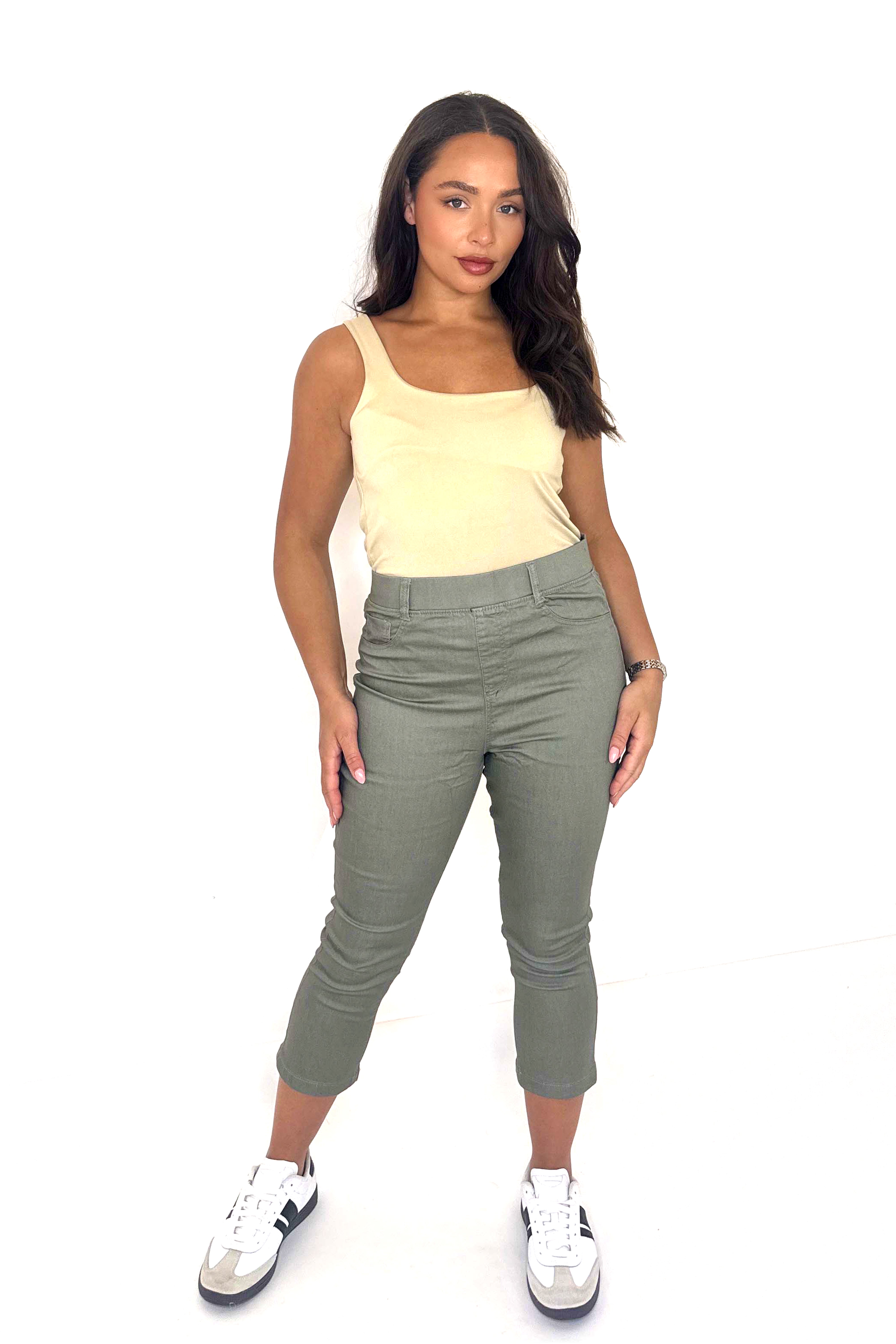 Stretchy Cropped Midrise Jeggings