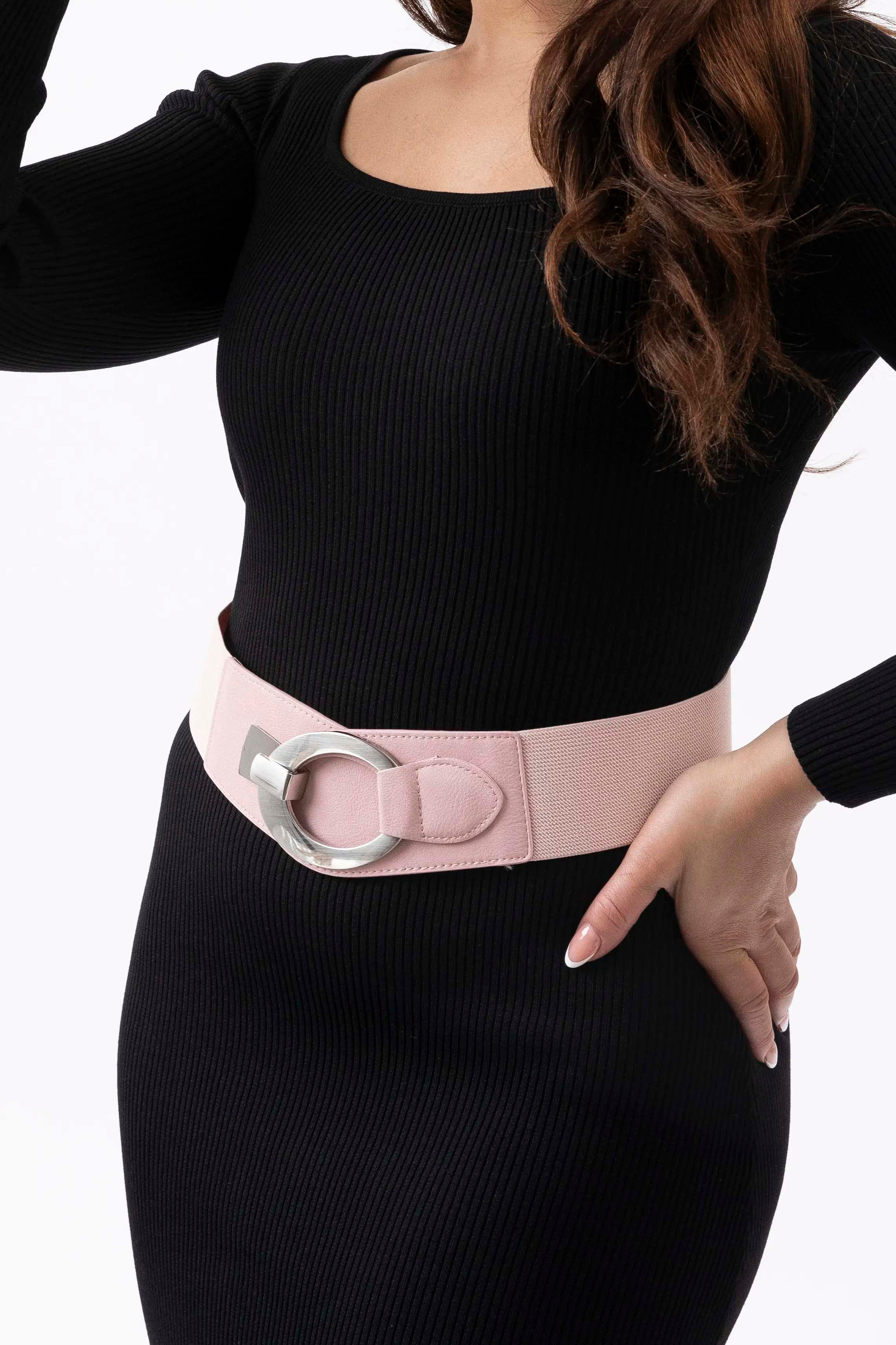 Horseshoe Buckle Elasticated Belt