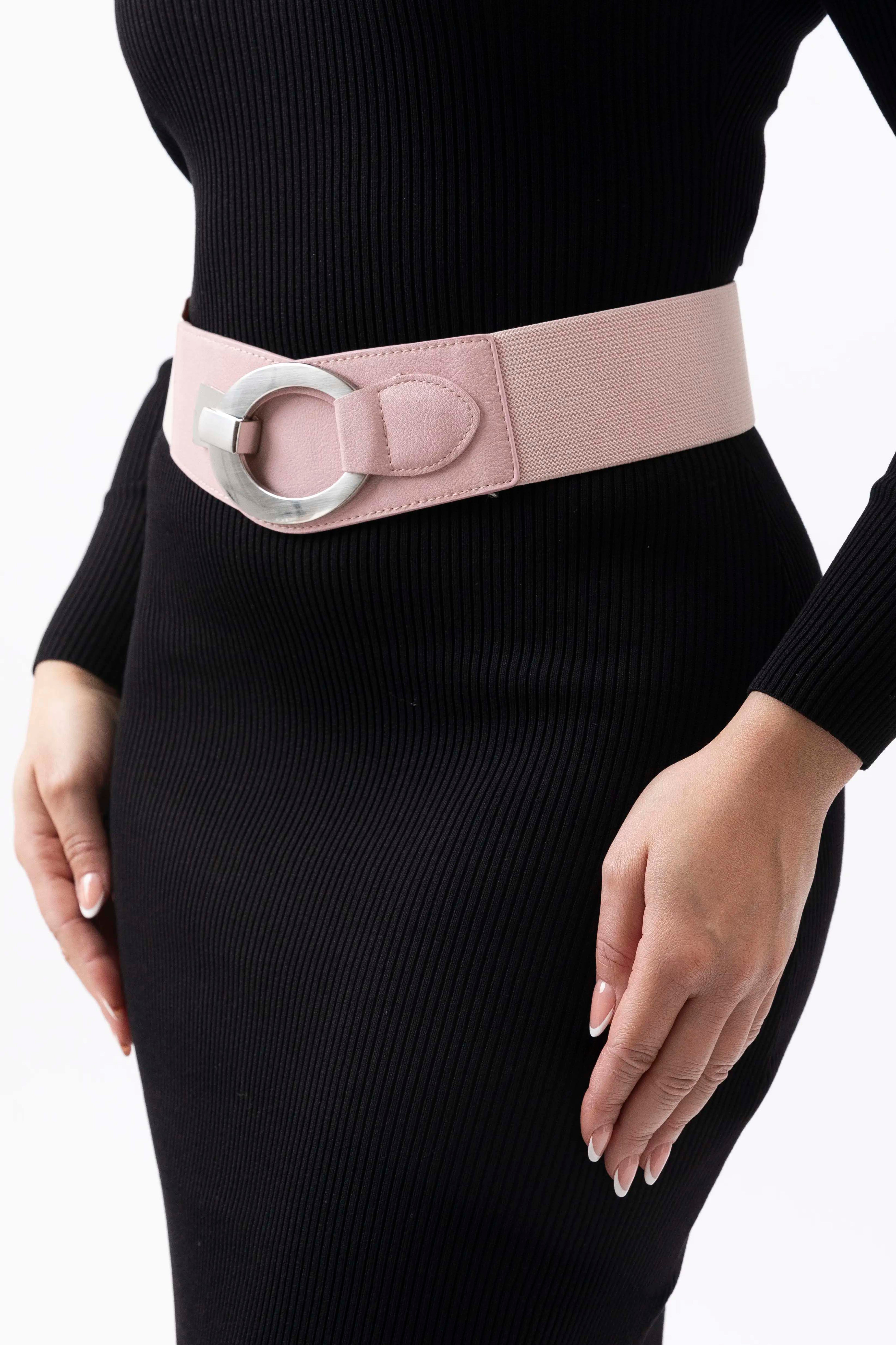 Horseshoe Buckle Elasticated Belt