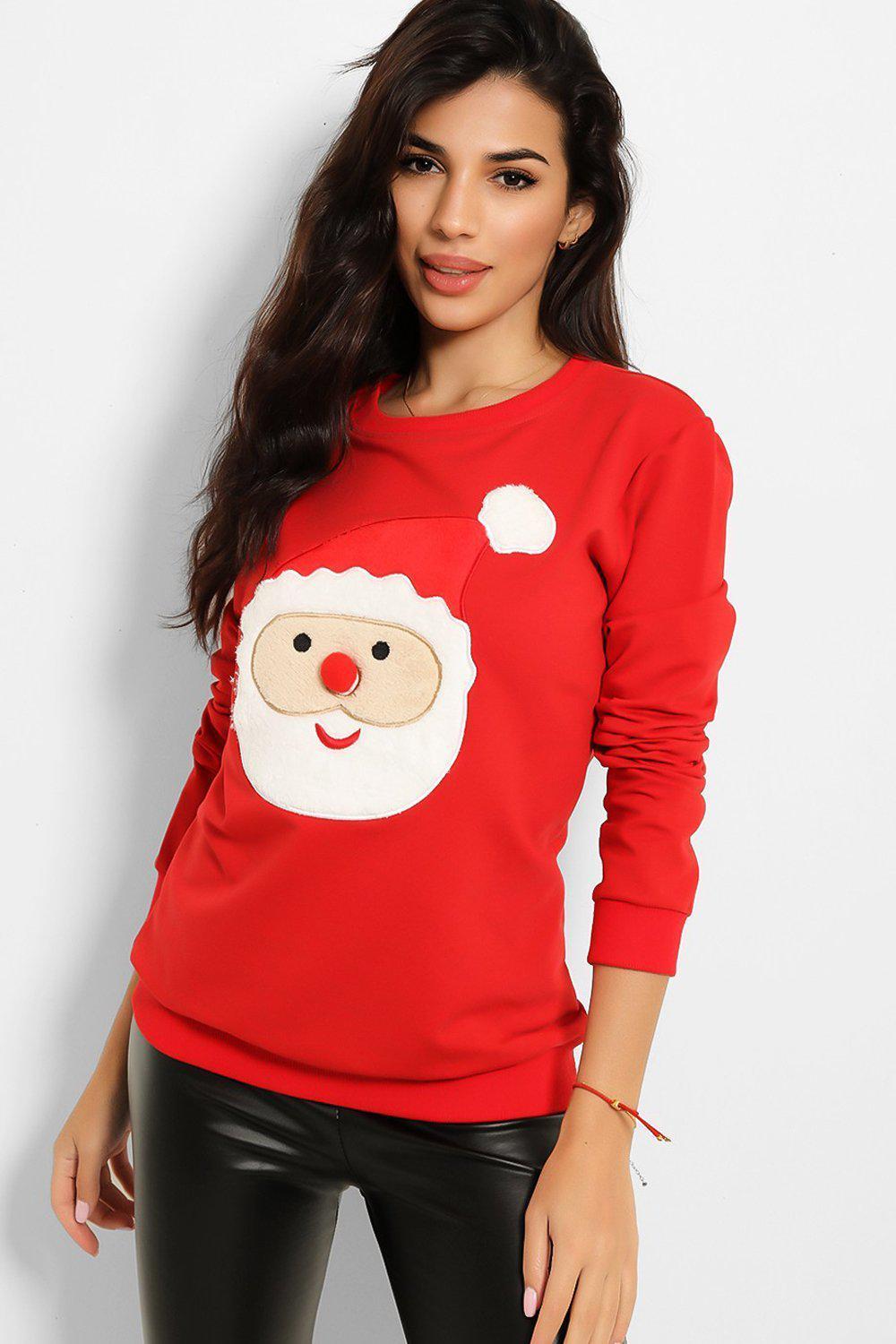 Red Santa Christmas Sweatshirt-SinglePrice